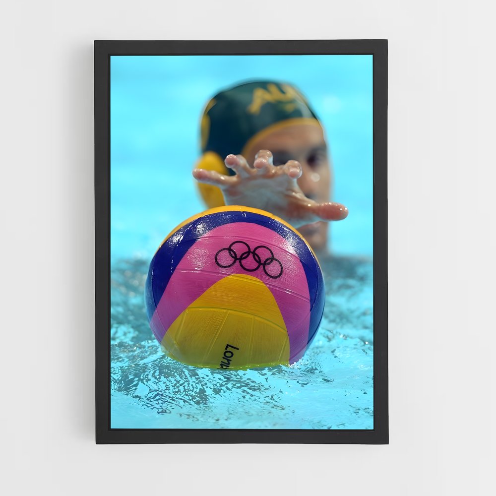 Poster Plongeon Radieux – affiche Water-polo (vue 2)